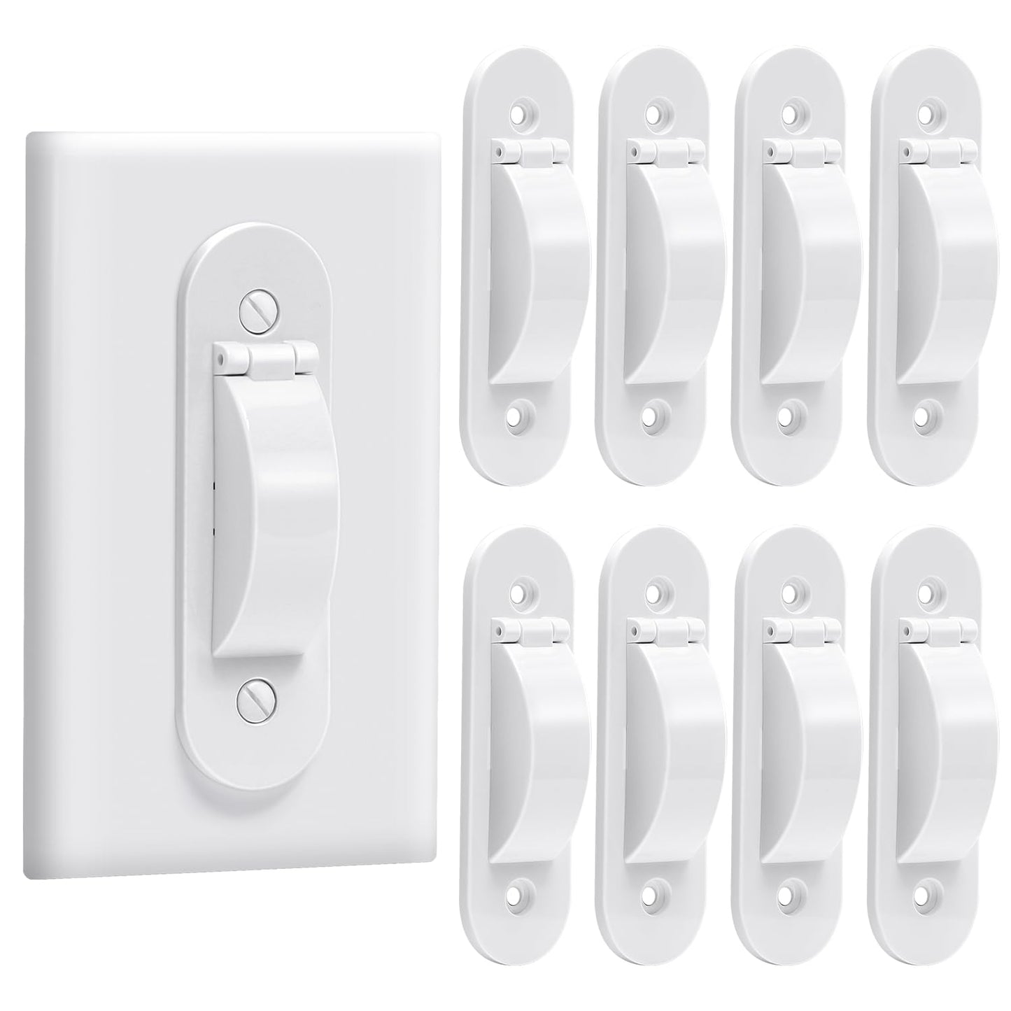 Wall Switch Guard, Child Proof Light Switch Cover Guard | Toggle Style | Light Switch Protection | Keep Toggle Switch in On or Off Position | 2 Pack, White