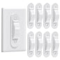 Wall Switch Guard, Child Proof Light Switch Cover Guard | Toggle Style | Light Switch Protection | Keep Toggle Switch in On or Off Position | 2 Pack, White