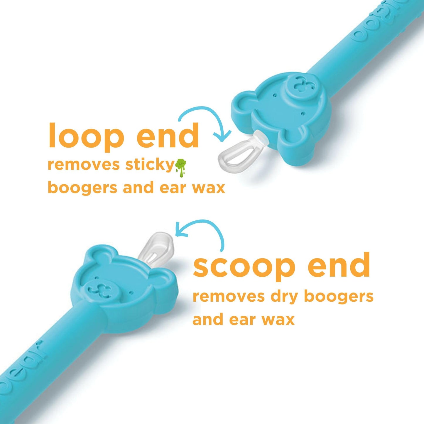 oogiebear: Baby Nose Cleaner & Ear Wax Removal Tool - Safe Booger & Earwax Removal for Newborns, Infants, Toddlers - Dual-Ended - Essential Baby Stuff, Diaper Bag Must-Have, with CASE