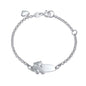 Bling Jewelry Personalized Name Bar Teddy Bear ID Identification Bracelet Women Teen .925 Silver Sterling Small Wrists 5-6 Inch Adjust