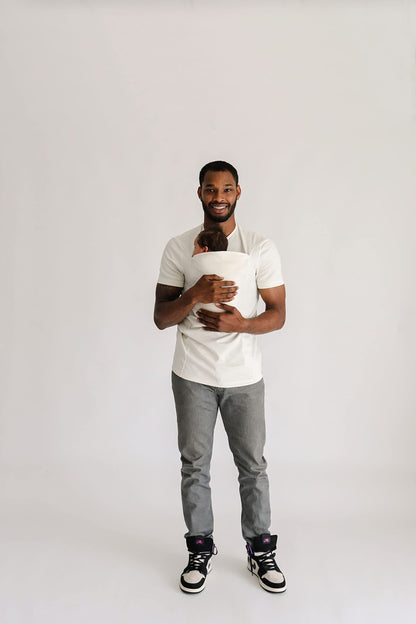 Lalabu The Dad Shirt | Hands-Free Baby Carrier for Dad with Kangaroo Pouch | Engineered for Bonding, Safety, & Comfort for Newborns Up to 15 Lbs. | CPSC Approved