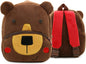 Ladyzone Toddler Backpack Zoo Animals Backpacks Cute Plush Bag Cartoon 10" Preschool Book Bag For 2+ Years Girls Boys