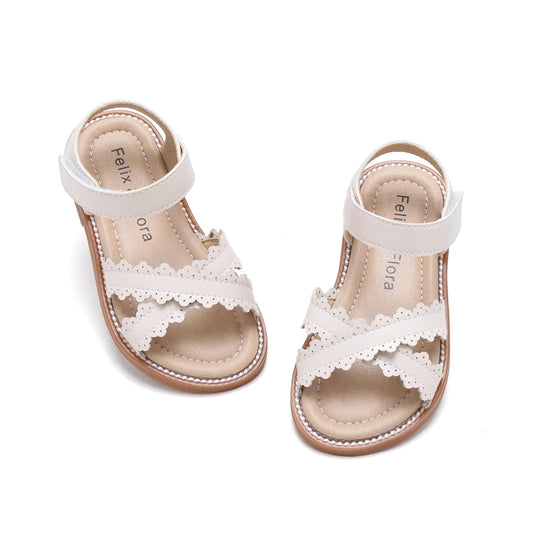 Felix & Flora Toddler Girl Sandals - Little Girl Easter Summer Dress Shoes Lightweight Open Toe Beach Holiday.