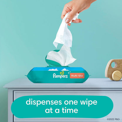 Pampers Baby Wipes Multi-Use Fragrance Free 9X Pop-Top Packs 504 Count