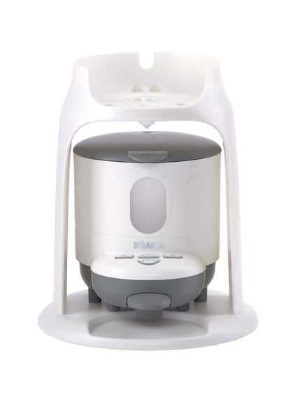 BEABA Bib'Expresso Fast Water Warmer, Formula Maker Preps Bottle in 30 Secs, Quickly Dispenses Warm Water for Baby Bottle, Also a Baby Food Warmer, Midnight