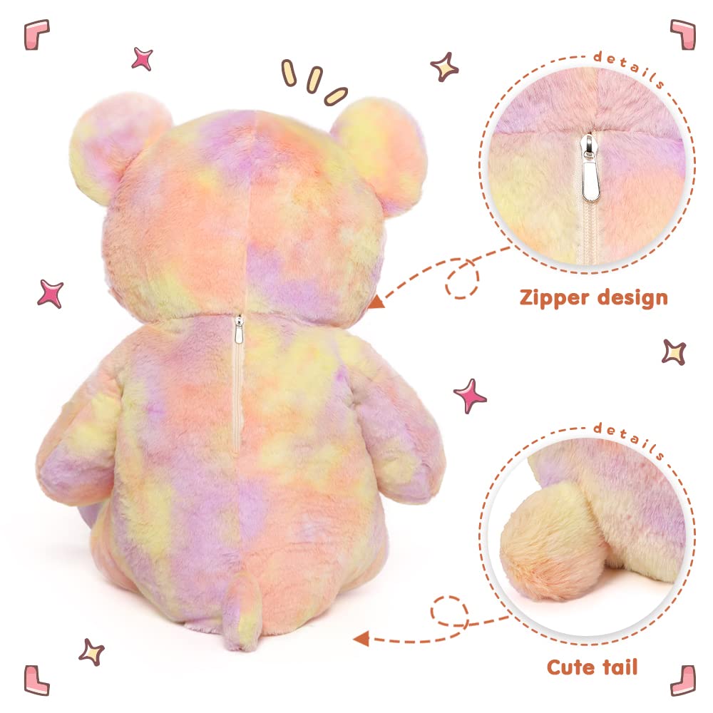 Tezituor 59" Gaint Teddy Bear Stuffed Animal,5ft Life Size Big Teddy Bears,Light Brown Cute Soft Plush Toy,Gifts for Kids Girls Boys Girlfriend Valentine,Christmas,Birthday,Baby Shower,Wedding Party