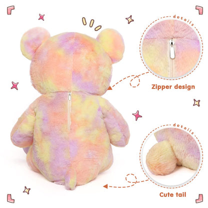 Tezituor 59" Gaint Teddy Bear Stuffed Animal,5ft Life Size Big Teddy Bears,Light Brown Cute Soft Plush Toy,Gifts for Kids Girls Boys Girlfriend Valentine,Christmas,Birthday,Baby Shower,Wedding Party