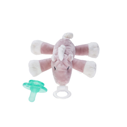 Nookums Paci-Plushies Buddies - Alligator Pacifier Holder - Adapts to Name Brand Pacifiers, Suitable for All Ages, Plush Toy Includes Detachable Pacifier