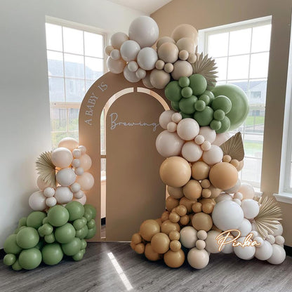 Double Stuffed Nude Balloon Garalnd Blush Beige Balloons Cream Brown Balloon Arch Kit Different Sizes Ivory Latex Balloons For Neutral Baby Shower Gender Reveal Birthday Boho Party Decorations