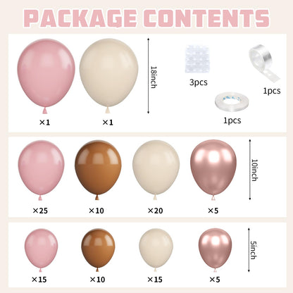 Ivory White Balloon Arch Kit,Boho Balloon Garland with Pastel Orange Cream Beige Champagne Gold White Sand Balloons for Neutral Baby Shower Wedding Boho Bridal Party Decorations