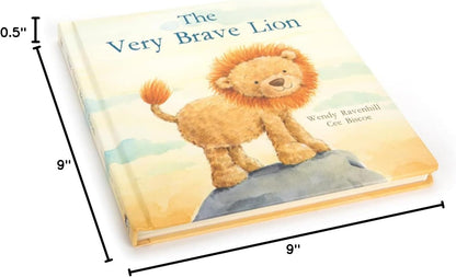 Jellycat The Very Brave Lion: A Baby Board Book Children's Book - Baby Gift