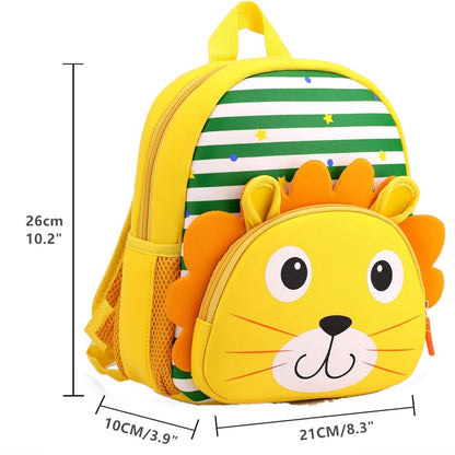Toddler Backpack Neoprene Zoo Kids Casual Backpack Water Resistance Kindergarten Preschool Bags for Little Boys Girls (Giraffe)