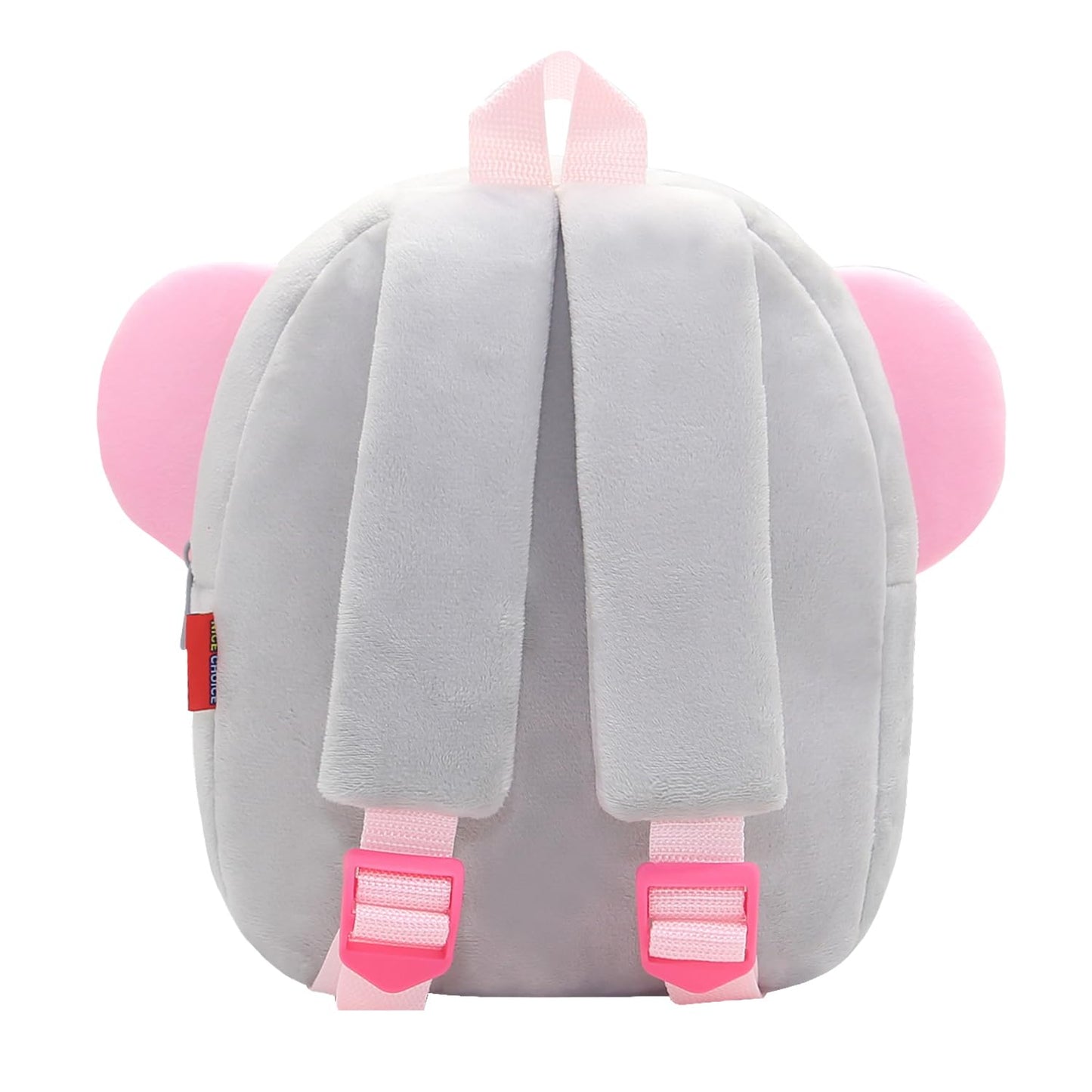 NICE CHOICE Cute Toddler Backpack Toddler Bag Plush Animal Cartoon Mini Travel Bag for Baby Girl Boy 2-6 Years(Grey Elephant)