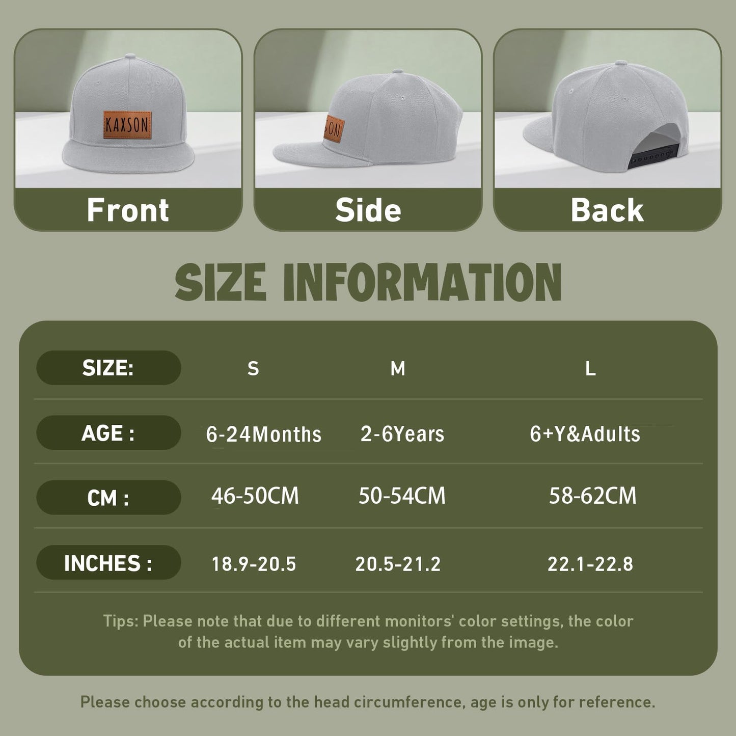 Personalized Baby Baseball Cap Toddler Baseball Hat for Boys & Girls - Infant Sun Hat