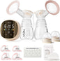 NCVI Double Electric Breast Pump 8116, Customizable Mode/Suction/Speed and Hospital Grade Suction, Portable Rechargeable Breastfeeding Pump, 21/24/28/32mm, Comfortable & Efficient for Work/Home/Trip