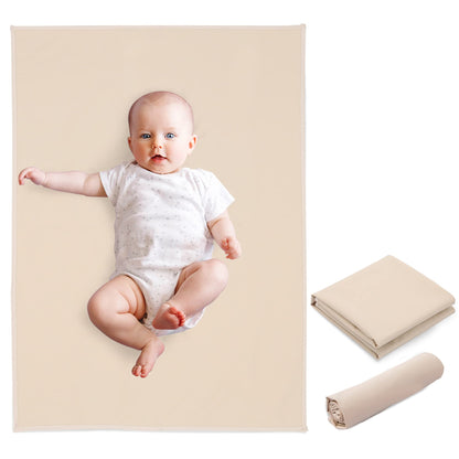 Vegan Leather Baby Changing Mat - Wipeable Portable Changing Pad, Foldable Travel Changing Mat for Baby, Newborns Toddlers Shower Gifts (Flower,20"*28")