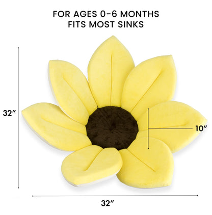 Blooming Bath Baby Bath Seat - Baby Tubs for Newborn Infants to Toddler 0 to 6 Months and Up - Baby Essentials Must Haves - The Original Washer-Safe Flower Seat (Original, Blue)
