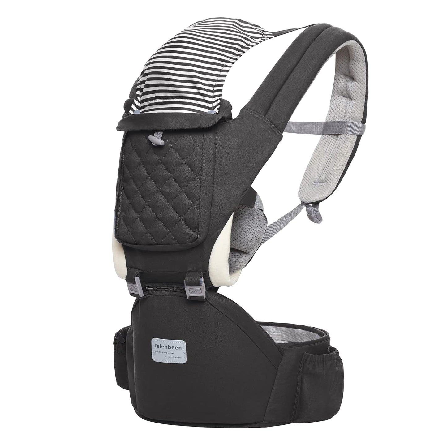 6-in-1 Baby Carrier - Newborn to Toddler, Hip Seat Lumbar Support, 7-41 lbs, All Seasons & Positions, Adjustable Size for Shopping, Hiking, Travelling