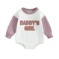 Easter Newborn Baby Girl Clothes Fuzzy Bunny Embroidery Romper Sweatshirt Bubble Jumpsuit Toddler Baby Girl Outfit