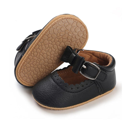 COSANKIM Baby Girls Mary Jane Flats Shoes Anti-Slip Rubber Sole Infant Toddler Princess Wedding Dress Shoes
