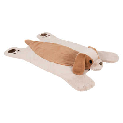 Plush PlushieRugs - Animal Rug for Kids Room, Fluffy Nursery and Fur Kids Rugs for Playroom - Big Large Stuffed Animals Irregular Shaped Rug that Works Great as Woodland Nursery Decor (Dinosaur)