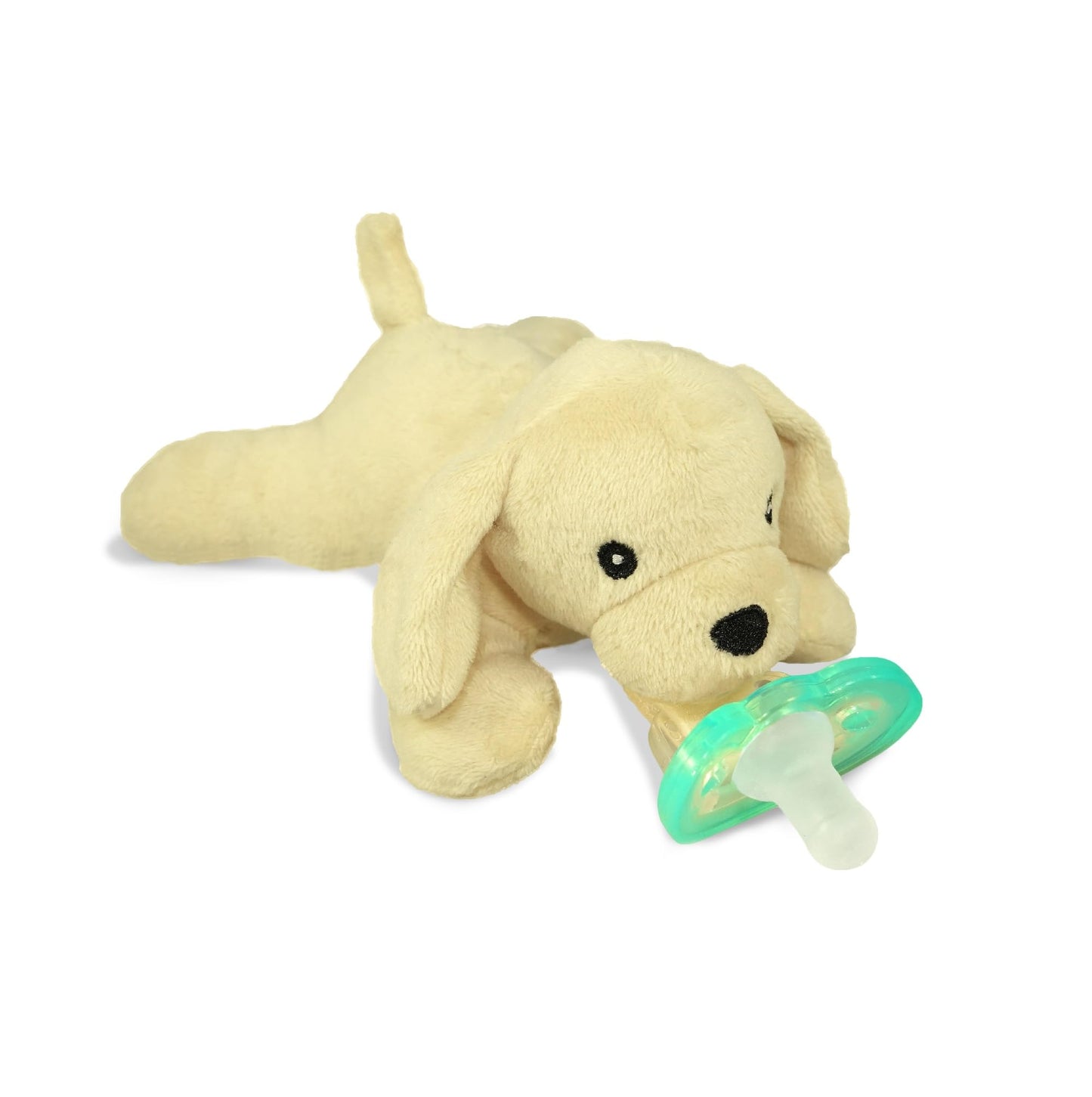 RaZbaby JollyPop Pacifier, Holder w/Detachable Baby Pacifier, Stuffed Animal RaZbuddy, All Ages 0M+, 100% Medical Grade USA Made Silicone, Machine Washable, Textured & Easy to Hold – Dragon