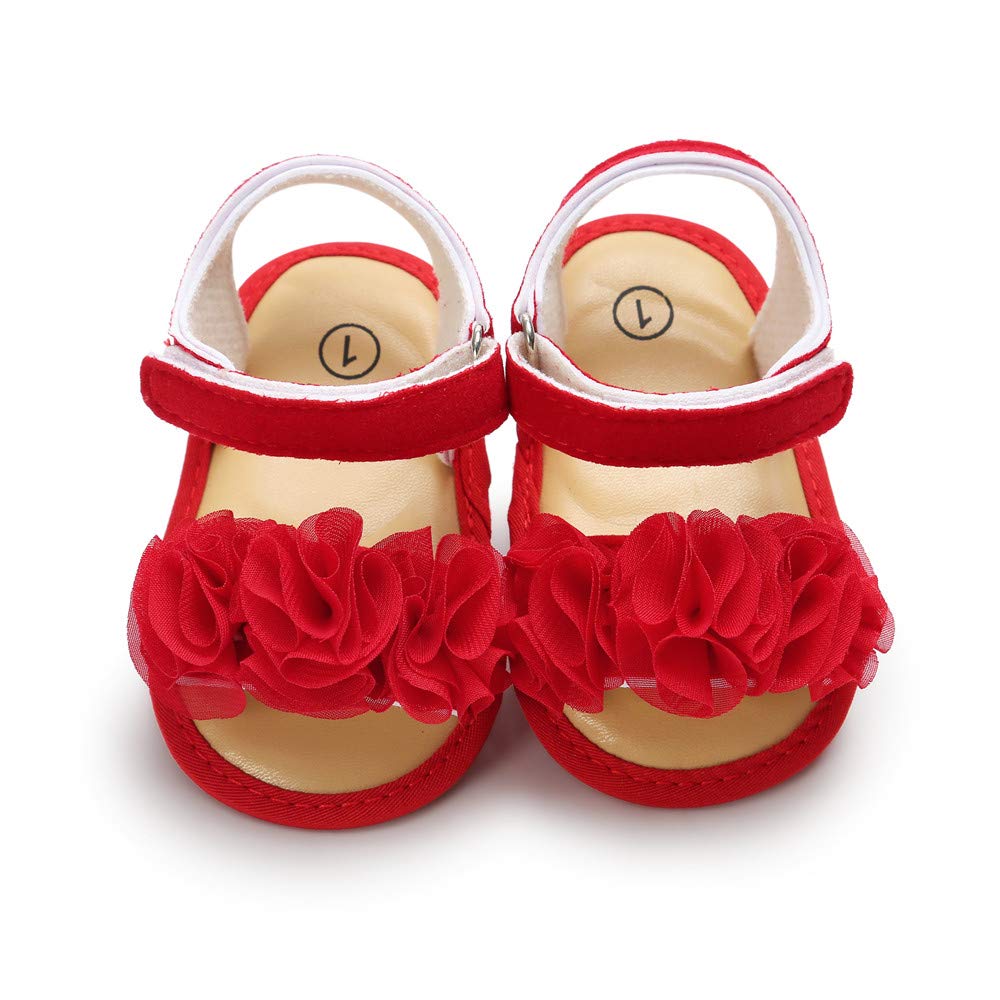 HsdsBebe Baby Girls Sandals Bohemia Flower Bow Soft Sole Toddler First Walkers Beach Summer Shoes