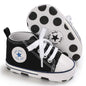 Unisex Baby Girls Boys Canvas High-top Shoes, Newborn Infant Anti-Slip Soft Sole Frist Walking Breathable Sneakers