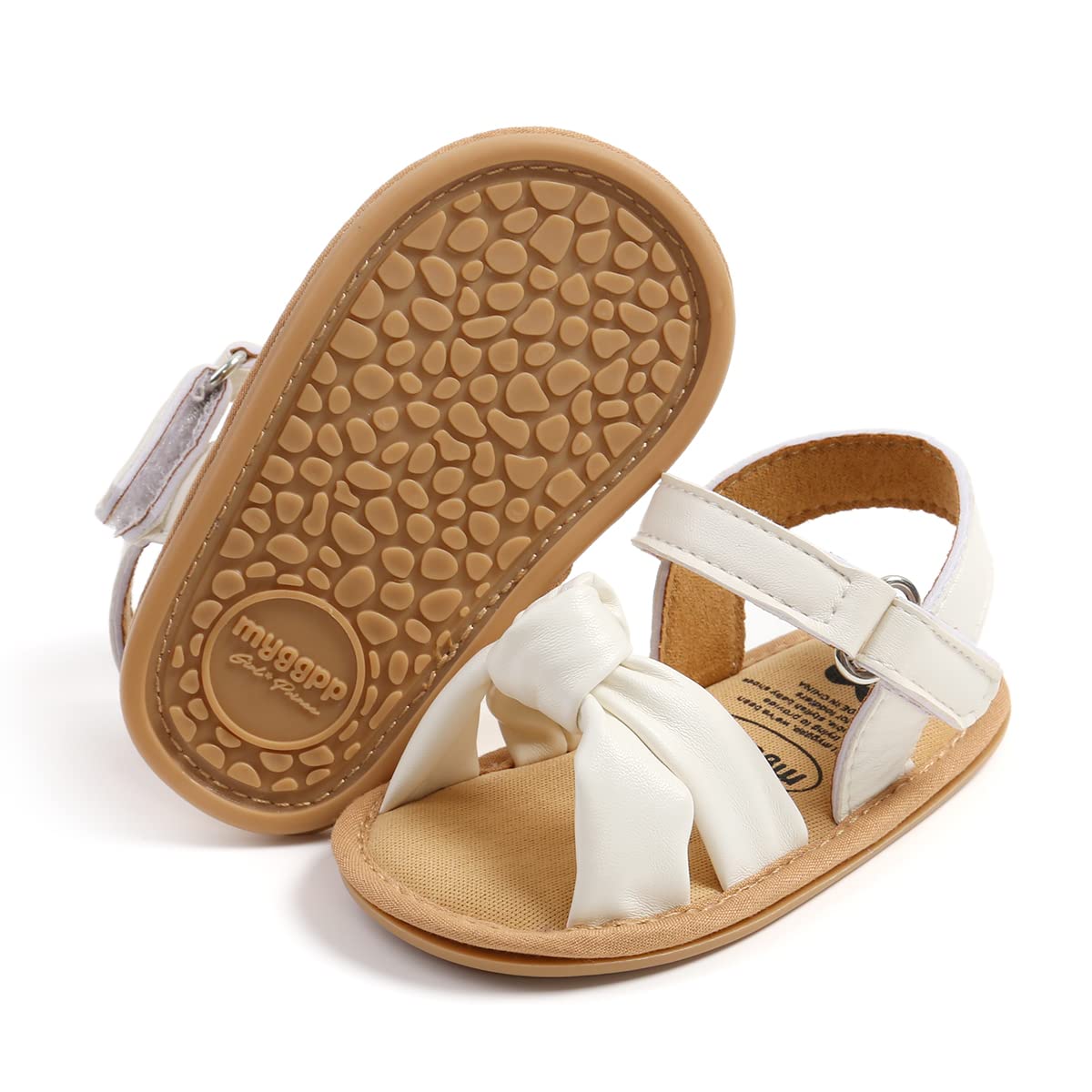 LAFEGEN Infant Baby Girls Summer Sandals Newborn Toddler First Walker Crib Dress Shoes