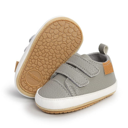 Baby Girls Boys Shoes Soft Anti-Slip Sole Newborn First Walkers High Top Canvas Denim Unisex Infant Sneaker