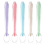Vicloon Baby Silicone Spoons, 5 PCS Toddler Training Feeding Spoons, Soft Tip BPA Free Gum-Friendly, Dishwasher & Boil-Proof