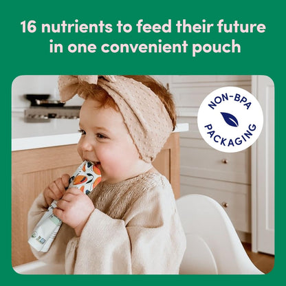 Cerebelly Organic Baby Food Pouches Variety Pack – Organic Veggie Purees for Toddlers | No Added Sugar, Fiber, Non-GMO | Blended Toddler Pouches | 4 Ounce BPA-Free Pouch | 4 Flavors | 8 Count