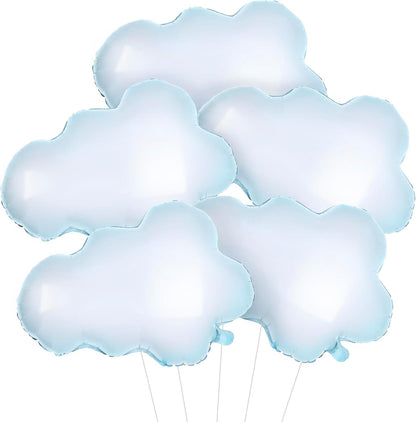 KatchOn, Huge Cloud Balloons Set - 30 Inch, Pack of 5 | Cloud Balloons Kit for Party Decorations |Balloon Party Supplies for Happy Baby Shower Decorations, Sky Party Decor
