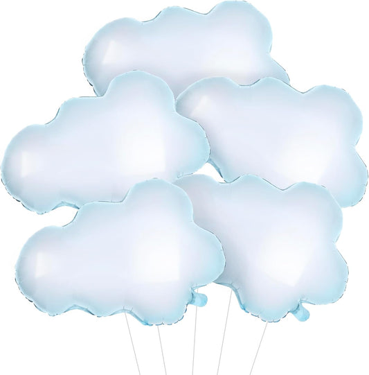 KatchOn, Huge Cloud Balloons Set - 30 Inch, Pack of 5 | Cloud Balloons Kit for Party Decorations |Balloon Party Supplies for Happy Baby Shower Decorations, Sky Party Decor