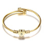 VQYSKO Gold Bracelets for Girls-A to Z Stainless Steel Heart Initial Girl Jewellery, Birthday Gifts for Girls