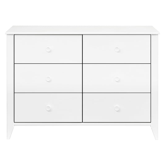 Babyletto Sprout 3-Drawer Changer Dresser with Removable Changing Tray in Washed Natural and White, Greenguard Gold Certified