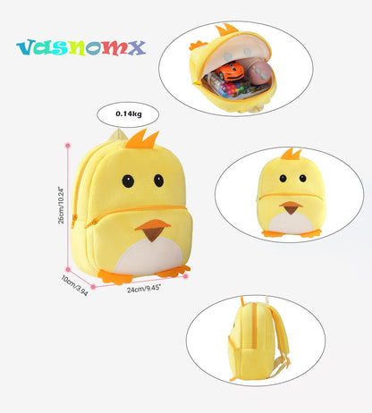 Cute Plush Toddler Backpacks Mini Brown Owl Backpack for Kids Real Littles Backpack for Boy Girl