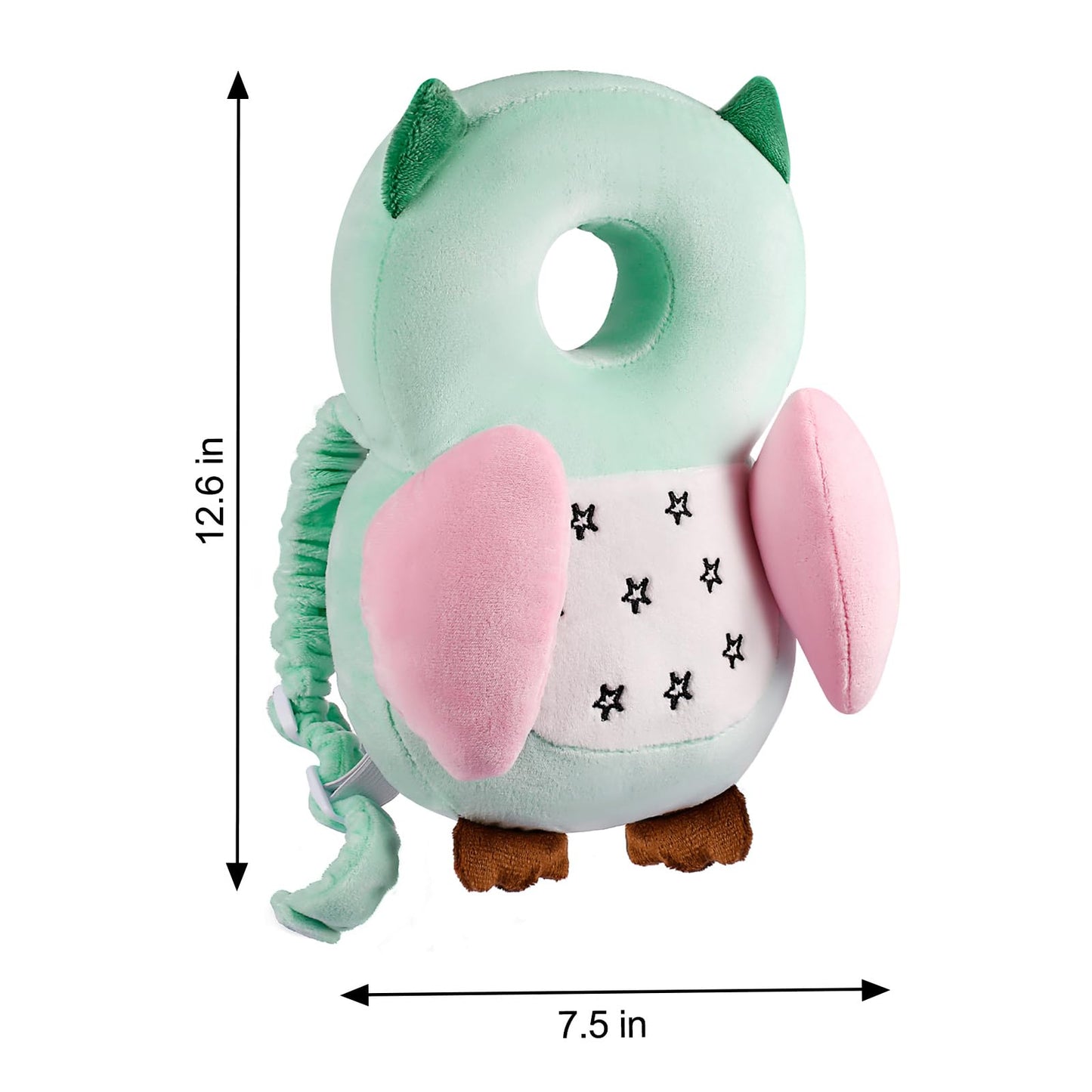 Baby Toddler Walker Head Protector Backpack Adjustable Wear Head Protection Safety Pad Backpack Baby Toddler & Walker Walking & Crawling Cute Owl MTY