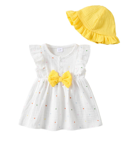 Newborn Baby Girl Clothes Cotton Linen Dresses Infant Casual Sundress Playwear Summer Toddler Girl White Dress