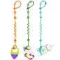 Toy Straps for Baby, 5pcs Adjustable Toy Holder for Stroller Accessories, Silicone Baby Tether Pacifier Clip, No Throw Baby Travel Essential Leash for High Chair, Car Seat (Gril-5 Pack)