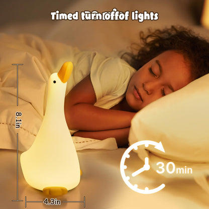 Night Light,LED Silicone Material, 3 Levels of Warm Light, Cute Animal Night Lamp for Kid's Room Decor and Breastfeeding Nursery, Squishy Novelty Bedside Lamp for Boys Girls Baby Children