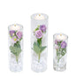 Artificial Phalaenopsis with Candles Diamond Lace Nearly Natural Orchid for Table Centerpiece Wedding Party Home Bar Restaurant Festival Decoration Pink Suit