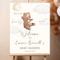 Personalized We Can Bearly Wait Baby Shower Welcome Sign, Welcome to Baby Shower Sign - Teddy Bear & Balloon Theme Décor #5