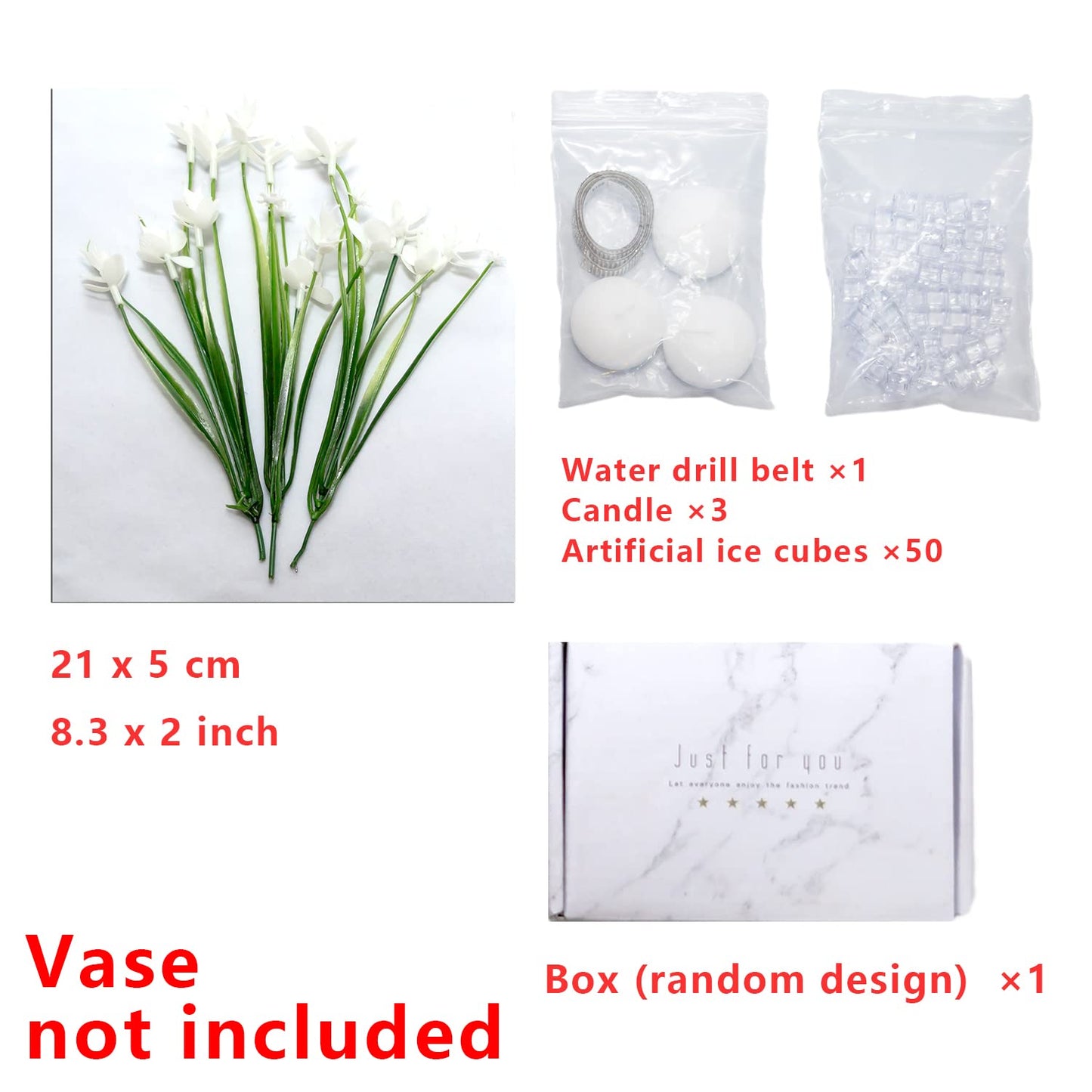 Artificial Phalaenopsis with Candles Diamond Lace Nearly Natural Orchid for Table Centerpiece Wedding Party Home Bar Restaurant Festival Decoration Pink Suit
