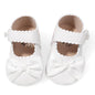 Baby Girl Mary Jane Flats Dress Shoes - Infant Newborn Shoes Anti-Slip Soft PU Leather Party School Wedding Princess Baby Girl Shoes 0-18M