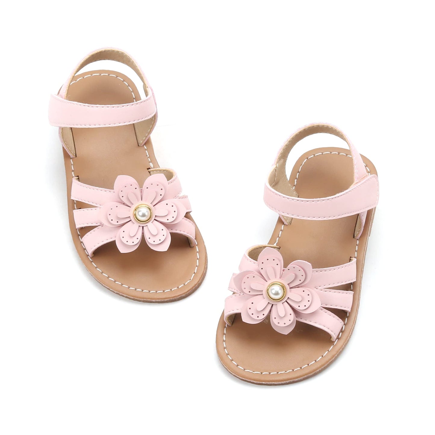 Felix & Flora Toddler Girl Sandals - Little Girl Easter Summer Dress Shoes Lightweight Open Toe Beach Holiday.