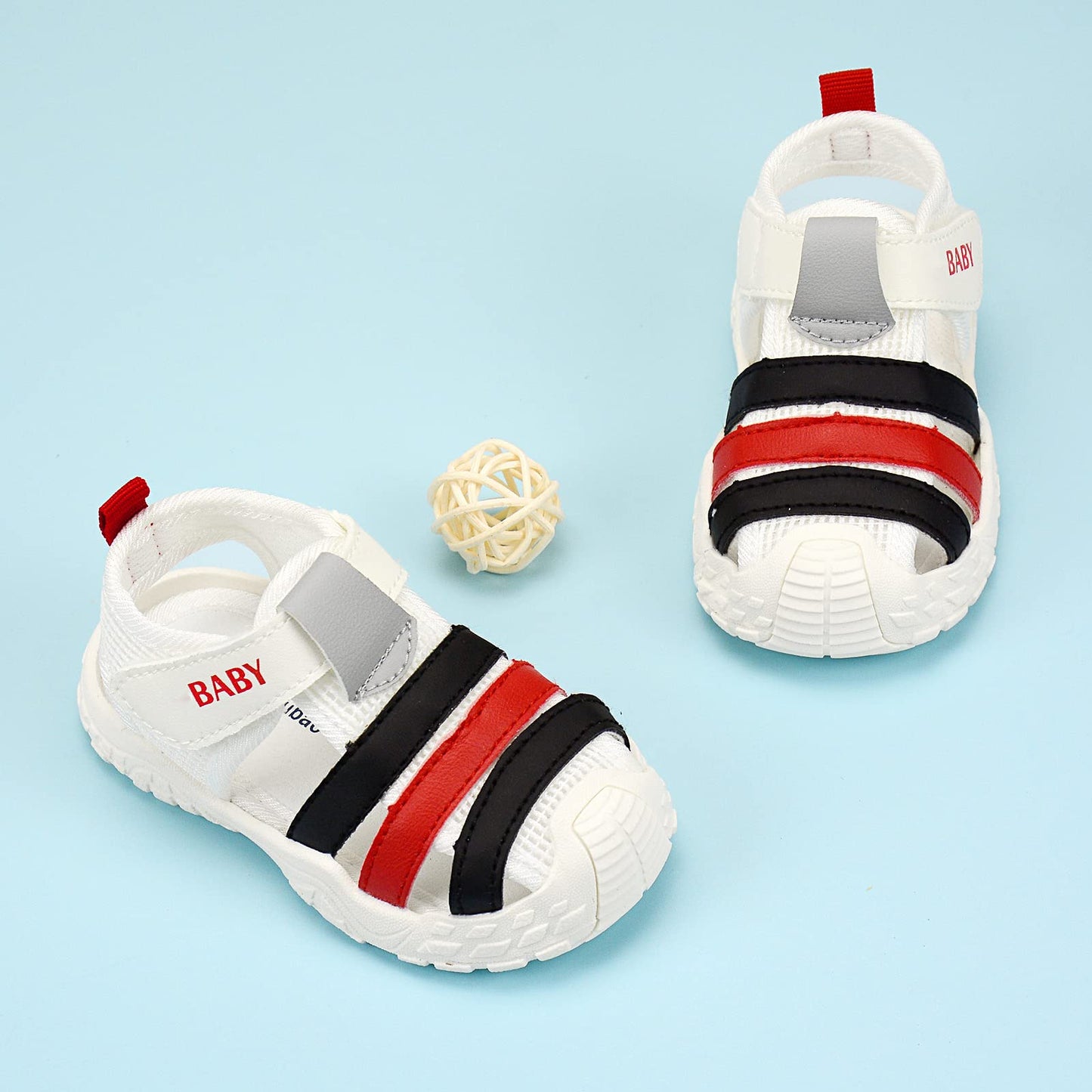 OAISNIT Baby Boys Girls Sports Sandals Lightweight Anti-Slip Rubber Sole Beach Aquatic Water Shoes Summer Toddler First Walking Shoe