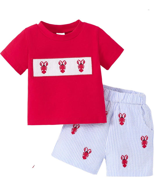 Yvowming Toddler Baby Boy Clothes Kids Summer Truck Print T Shirt Short Set with Pockets 0-4T