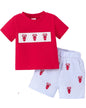 Yvowming Toddler Baby Boy Clothes Kids Summer Truck Print T Shirt Short Set with Pockets 0-4T