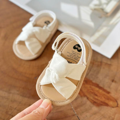 Infant Baby Boys Girls Sandals Summer Baby Wedding Dress Flat Shoes Newborn Crib Shoes First Walkers Prewalkers Shoes